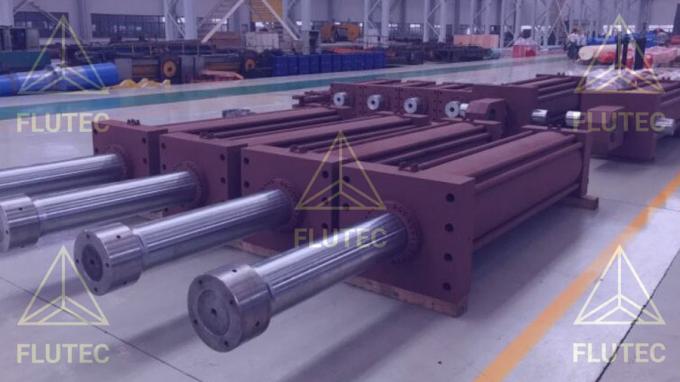 Flutec Телескопический гидравлический цилиндр Двойной действующий масляный цилиндр для машиностроения 0